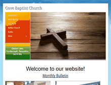 Tablet Screenshot of covebaptistchurch.net